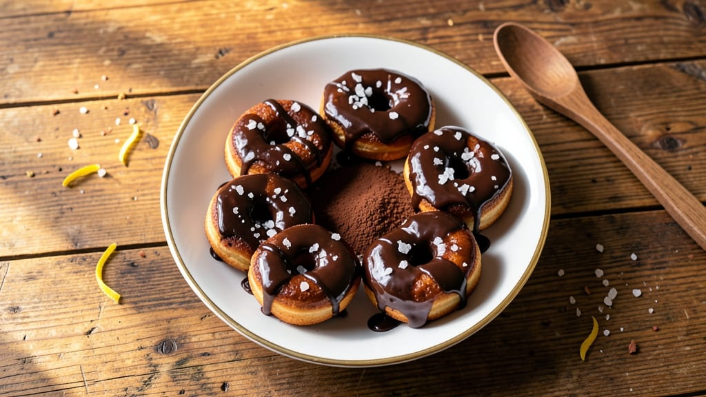 Baked Chocolate Glazed Donuts Recipe: Warm Glaze Rivers and Pillowy Softness