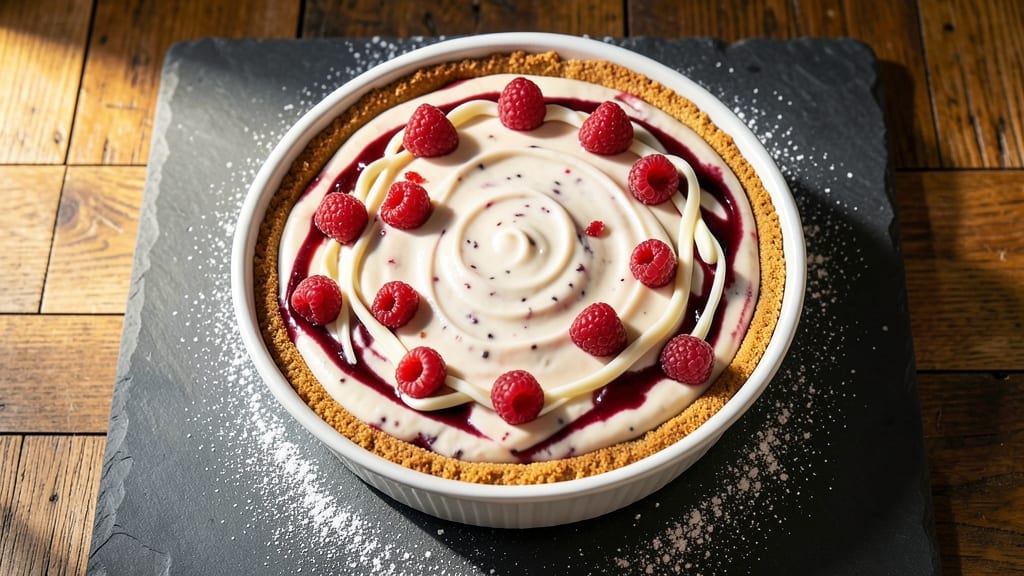 Cheesecake Factory White Chocolate Raspberry Truffle Cheesecake Recipe: Velvet Ganache Swirls and Tart Berry Bursts