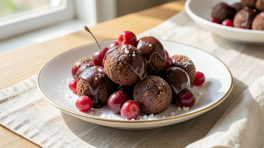 Cherry Chocolate Balls Recipe: No-Bake Bites with Tart Cherry Bursts