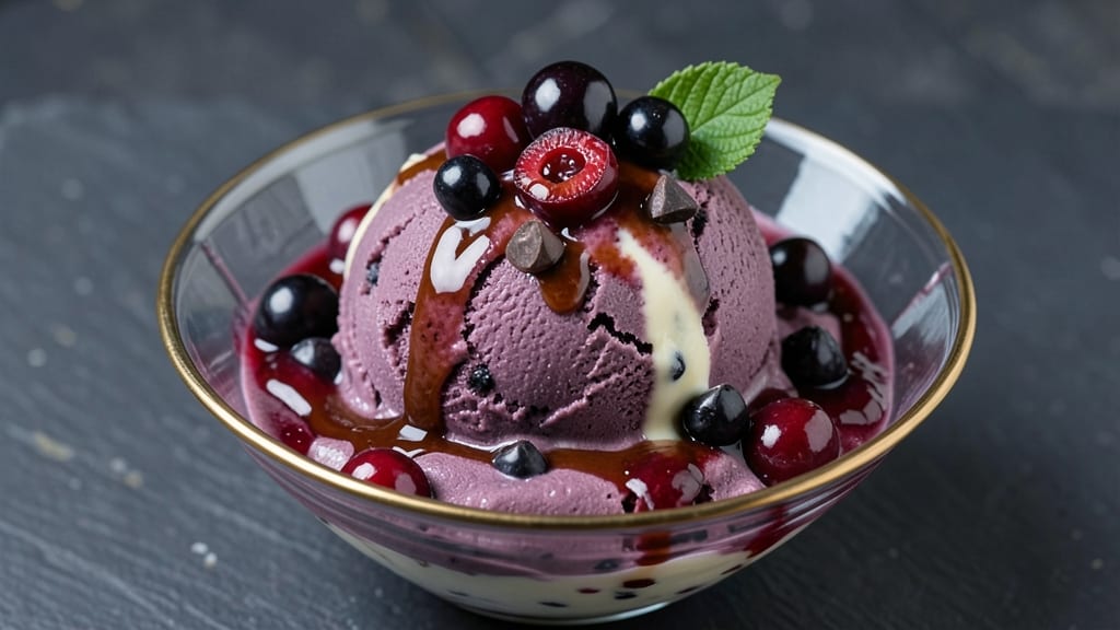 Black Cherry Chocolate Chip Ice Cream Recipe: Juicy Fruit Bursts and Crispy Chunks in Every Scoop