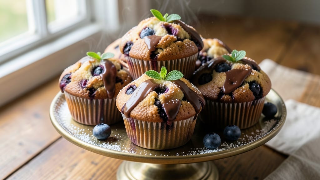 Blueberry Chocolate Muffins Recipe: Bursting With Juicy Berries and Rich Cocoa