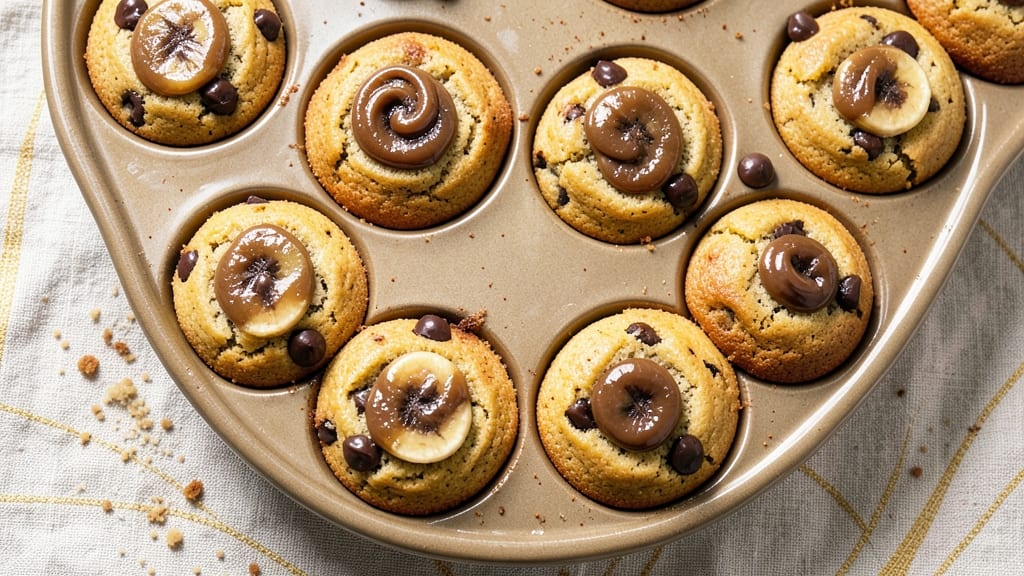 Banana Chocolate Chip Muffins Recipe: 4-Banana Moistness With Fudgy Chunks