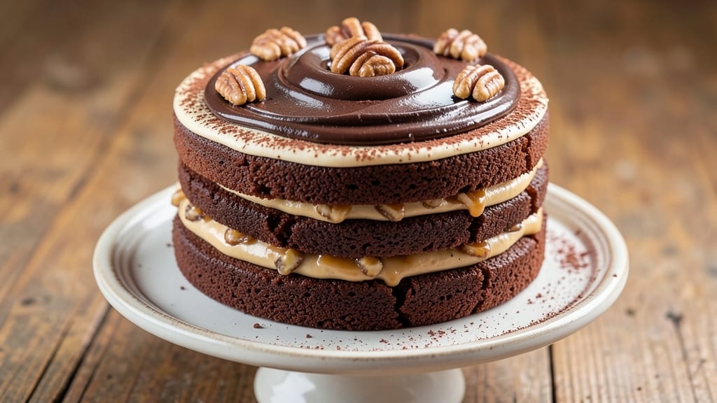 Best German Chocolate Cake Recipe in the World: Coffee-Infused Layers With Nutty Pecan Topping