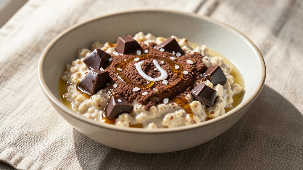Brekki Dark Chocolate Overnight Oats Recipe: Fudgy Cocoa Crunch Without the Baking
