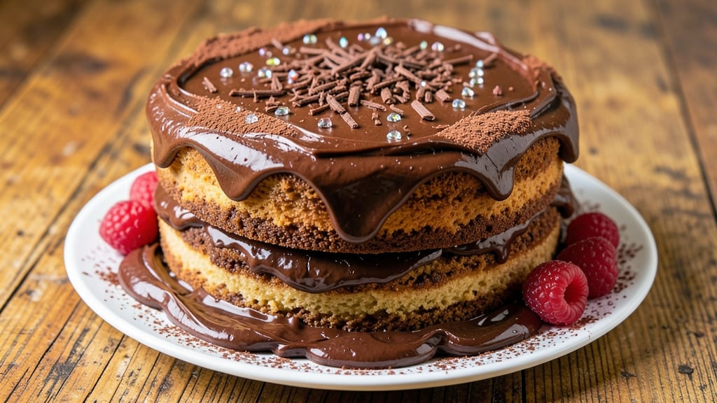 Big Chocolate Birthday Cake Recipe: Triple-Layered Height With Moist Middle Layers