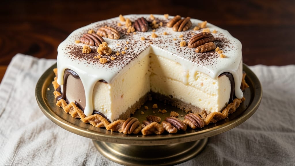 Blacklock White Chocolate Cheesecake Recipe: Coffee-Infused Ganache Swirls and Buttery Crunch Top