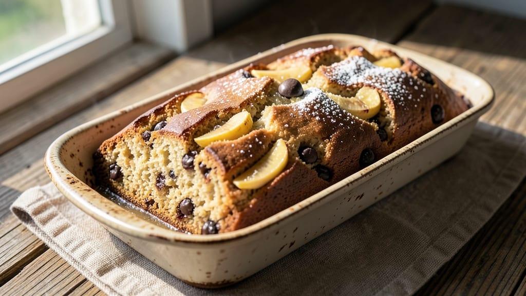 Banana Bread Recipe With Applesauce and Chocolate Chips: Moist Crumb and Fudgy Chunks in Every Slice