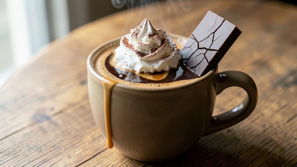 Café Con Leche Chocolate Recipe: Spiced Coffee Mousse With Crunchy Topping