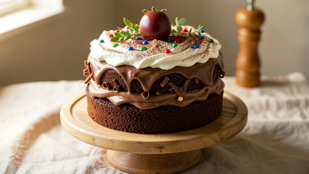 Children's Chocolate Birthday Cake Recipe: Triple-Layered Magic With Vanilla Streaks