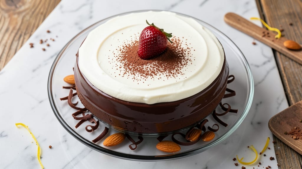 Cheesecake Factory Chocolate Tuxedo Cream Cheesecake Recipe: Espresso-Infused Ganache Over Rich Chocolate Layers