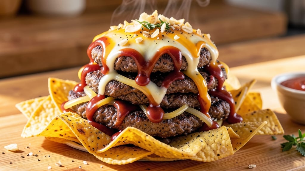 Cheeseburger in Paradise Chocolate Nachos Recipe: Salty-Sweet Crunch That Steals the Show