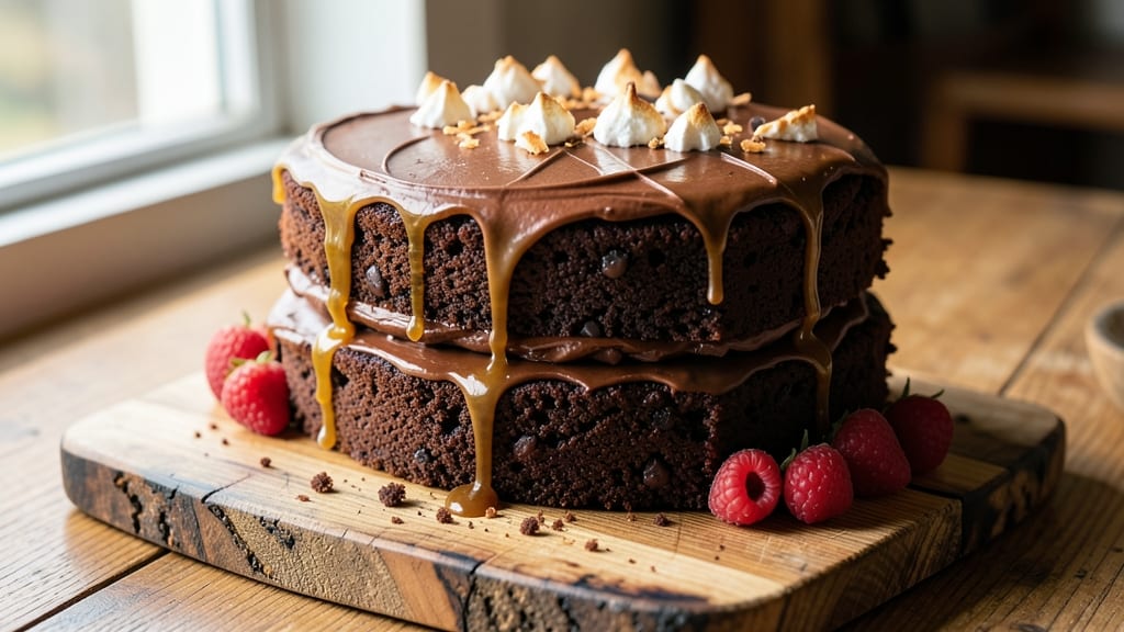 Big Fat Chocolate Cake Recipe: Triple-Layered Height With Fudgy Core
