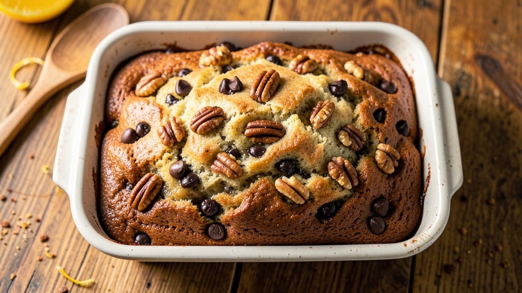 Banana Bread Recipe With Pecans and Chocolate Chips: Triple-Layered Crunch and Melty Swirls
